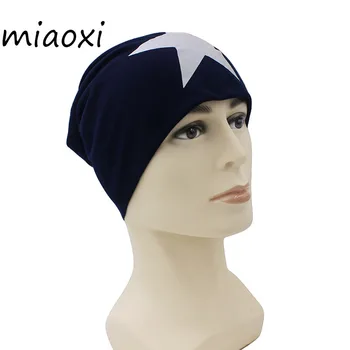 

miaoxi New Fashion Women Hat Beanie Caps Girl Hats For Men Letter Casual Stars Knitted Bonnet Autumn Female Skullies