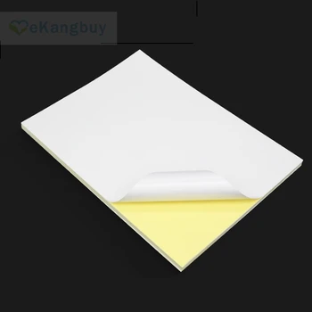 

80sheets A4 White Self-Adhesive Paper Print Copy Paper DIY Sticker Label Paper-Glossy/Matt optional
