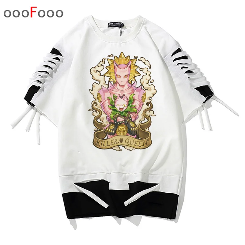 

jojo bizarre adventure 2019 tshirt t shirt t-shirt top tee shirts men Anime male/women cartoon hip hop Printed Unisex Oversized