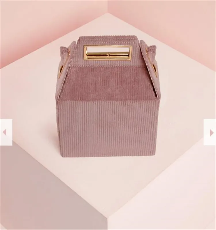 Вельветовый цветной клатч Ins, акриловая сумка на цепочке для женщин, зимняя клетчатая сумка с принтом, брендовая дизайнерская женская сумка на плечо