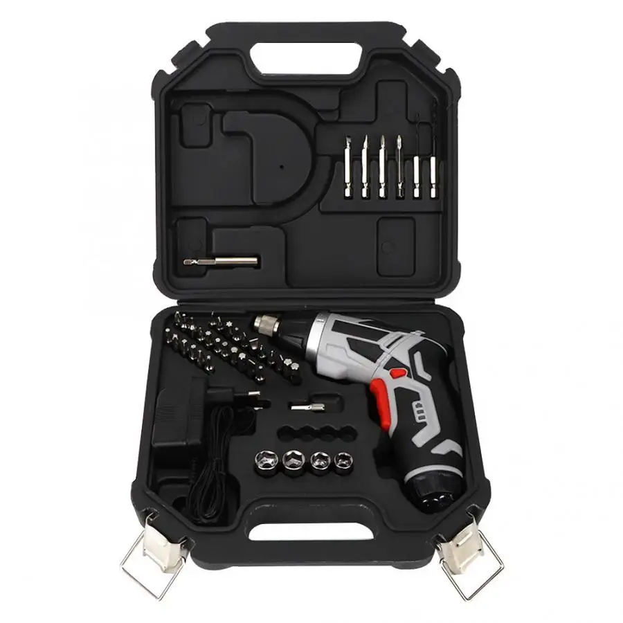 

Cordless Drill Multi-functional Electrical Cordless Rechargeable Screwdriver Tool Set EU Plug 220-240V Battery Drill
