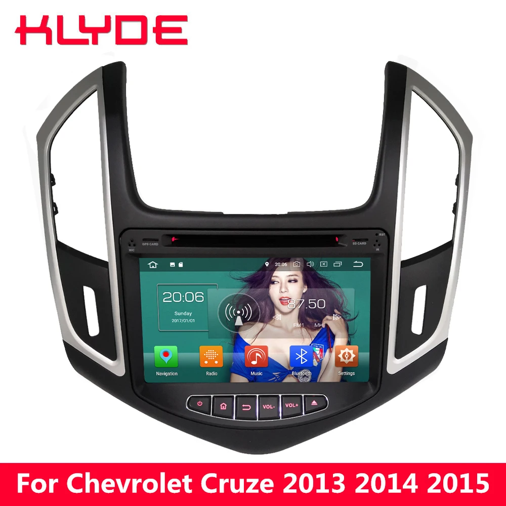 

KLYDE 8" 4G WIFI Octa Core Android 8.0 7.1 6.0 4GB RAM BT Car DVD Player Radio GPS Navigation For Chevrolet Cruze 2013 2014 2015