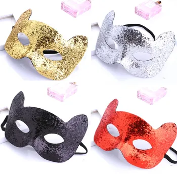 

Masquerade children shining glitter mask party funny cute kitten Princess mask and mask props toys