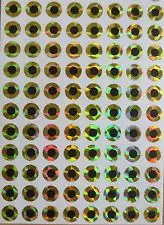 500pcs 3mm Gold 2D Flat Paper Stick-On Fishing Lure Eyes Jigs Crafts Dolls  - AliExpress