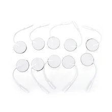 10 шт. средней частоты TENS терапия электронный шейного позвонка физиотерапия тела Массажер круглый электрод колодки с кабелем