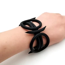 YD&YDBZ 2019 New Natural Rubber Bracelets Circle Round Chians Women Layering Watch Bracelet Hand Chain Girl Gift DIY Punk Style YD&YDBZ 2019 New Natural Rubber Bracelets Circle Round Chians Women Layering Watch Bracelet Hand Chain Girl Gift DIY Punk Style