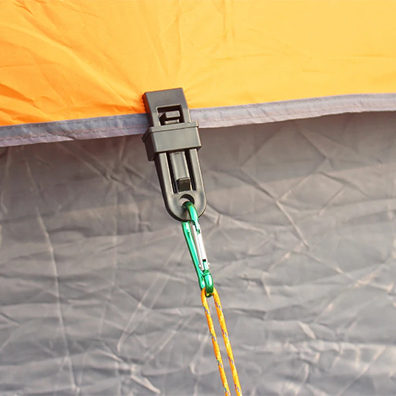6 шт./компл. Высокое качество палатки тент ветер веревка зажим тенты Открытый Кемпинг пластик клип палатки тент аксессуары
