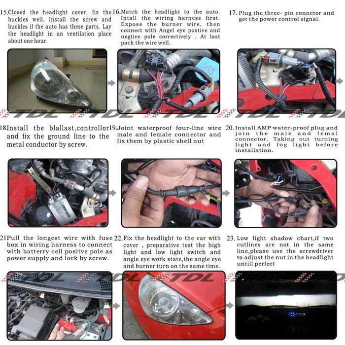 3.0HQT 3," дюймовый двойной Ангел глаз HID объектив проектора LHD RHD H1 H7 H4 HB3 HB4 9004 9007 фары+ 2 шт AC балласт