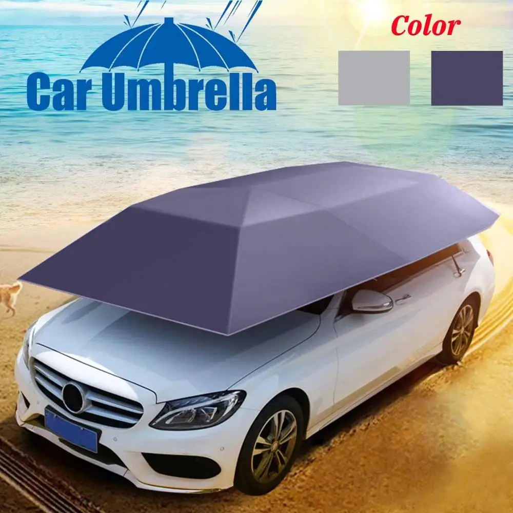 Parasol para coche a prueba de viento, cubierta de tela Oxford para