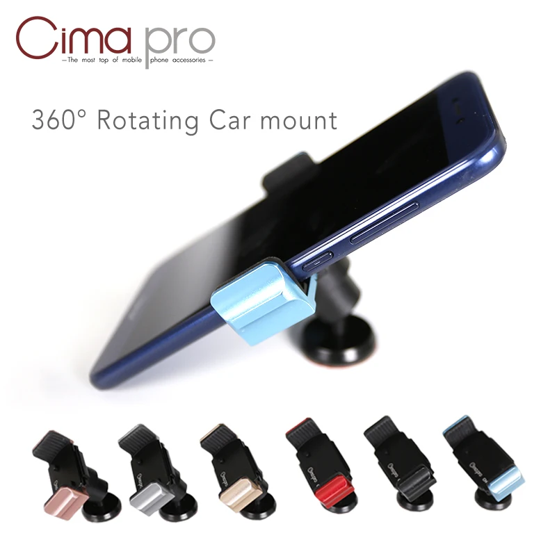 CimaPro CH-1 شاملة 360 درجة حامل هاتف سنادات بالسيارة كليب المشبك خفيفة الوزن حامل لجميع الهاتف المحمول الهاتف الذكي