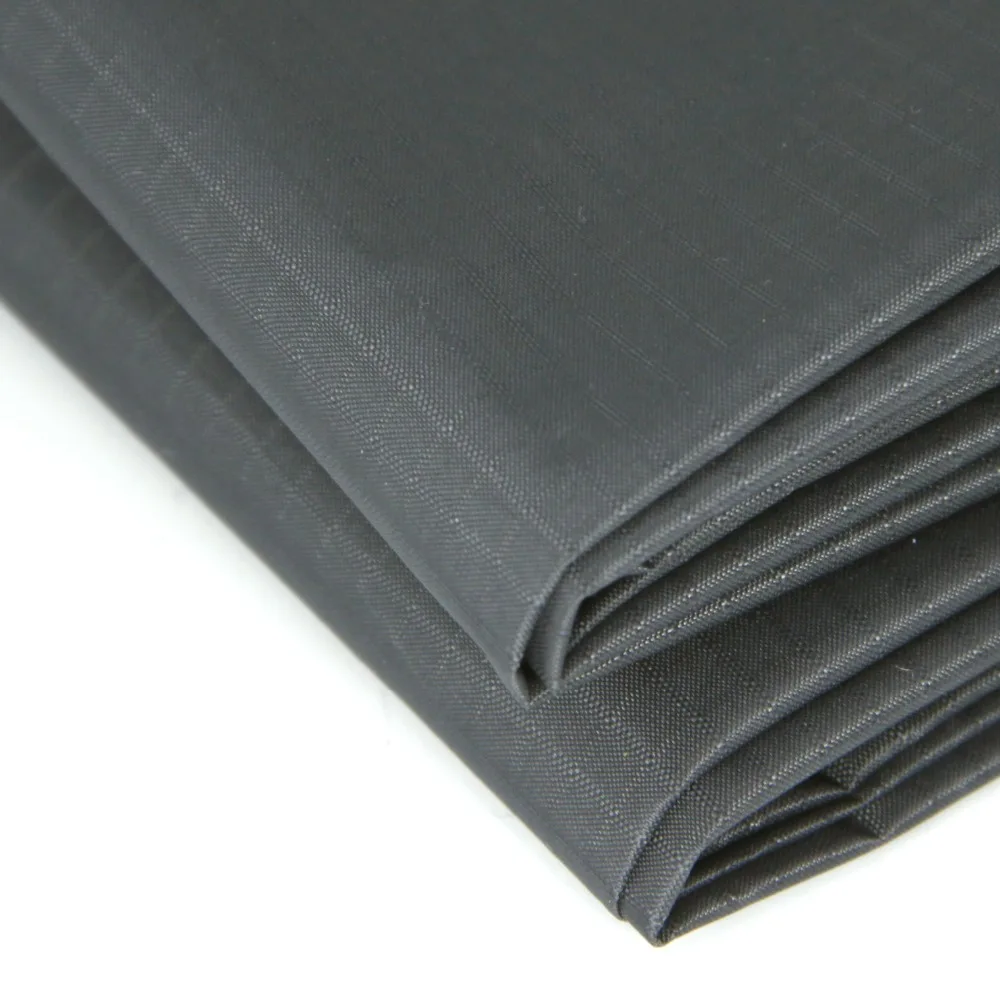 

Outdoor Water Repellent Nylon Fabric Tent Cover Dark Grey 40d Ripstop Nylon Kite Fabric Flag Banner Bag Making Cloth