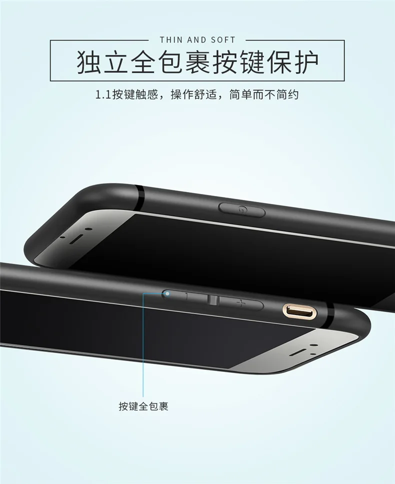 Матовый 360 Защитный чехол для iPhone x 7/6/6 S/8 Plus Полный охват тела 300 шт./лот