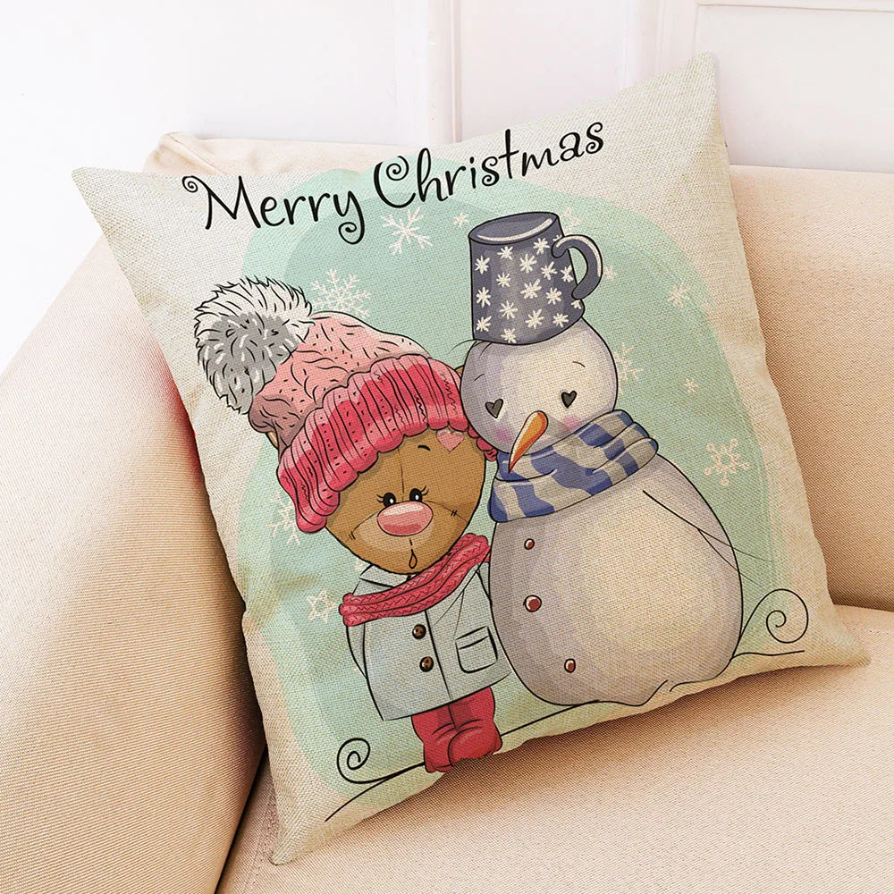 Рождественская подушка, домашний декор, наволочка для подушки в стиле граффити, наволочки, покрытия для подушек, cojines decorativos para sofa