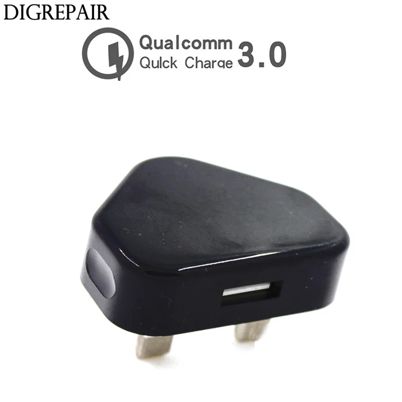 

Quick Charge 3.0 USB Charger & QC 2.0 Wall Phone Charger For iPhone 7 X For Samsung S8 S9 for Xiaomi mi 8 Fast Charger UK plug