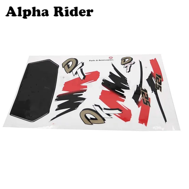 US $8 08 5% OFF|Motorcycle Sticker Decals For Yamaha DT 125 DT125R DT125LC DT125MX DT125X All Models Fuel Gas Tank Decals Graphic-in Decals & Stickers