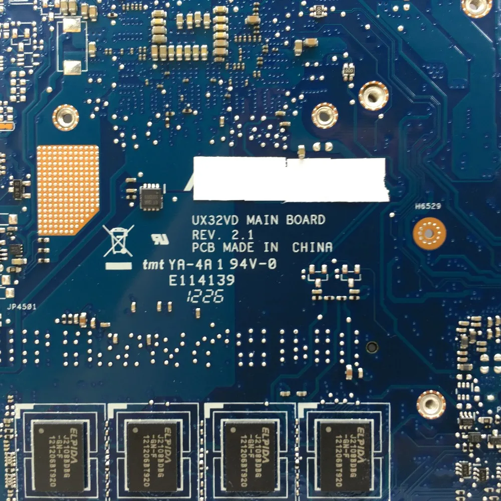 KEFU UX32VD motherboard for ASUS UX32V UX32VD UX32A laptop motherboard I7-3517U CPU GM 2GB RAM original Test  mainboard