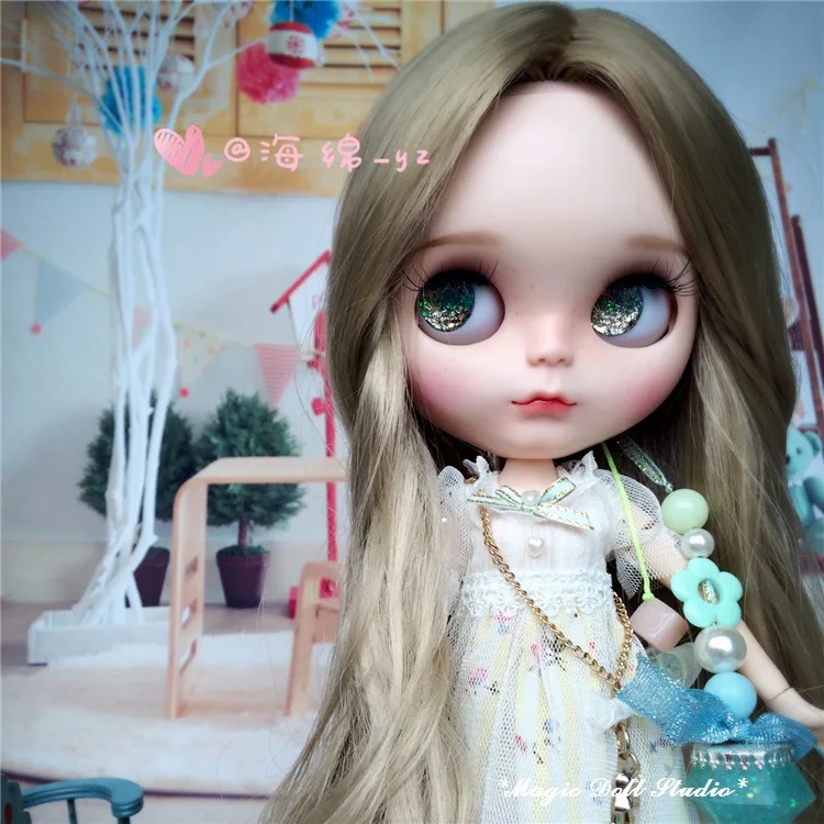 12 дюймов BJD NeoBlythe кукла белокурый Кудрявый Длинный Hiar Nude Blyth кукла пластиковая кукла Розничная Neoblythe кукла [NBL034]