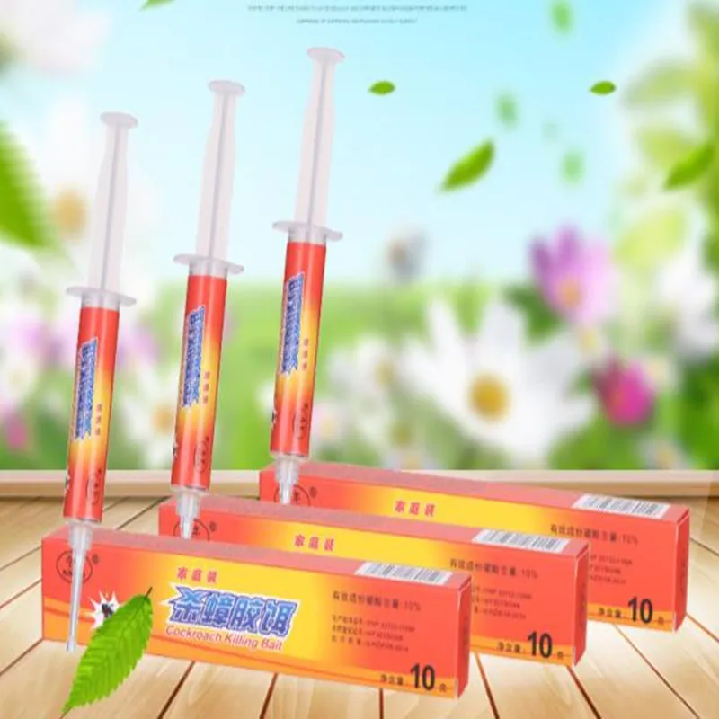 

5PCS Garden Supplies Powerful Anti Cockroach Pesticide Control Gel Bait Drug Poison Nest Environmental Friendly Genuine Syring