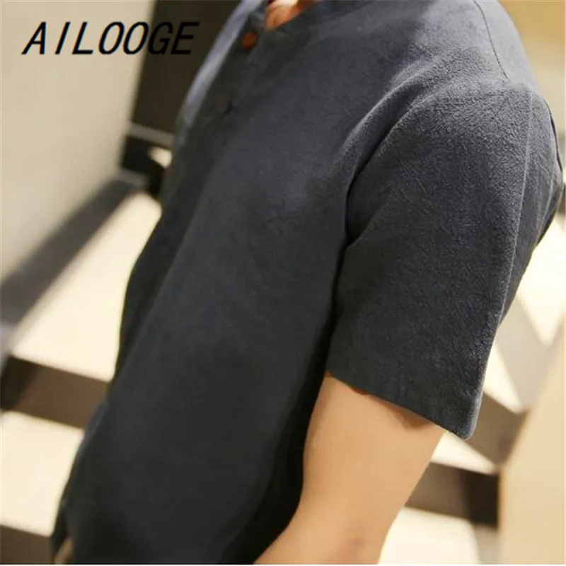 AILOOGE T-shirt casual breathable short-sleeved T-shirt + shorts Chinese summer 2018 new men's fashion Men's Sets