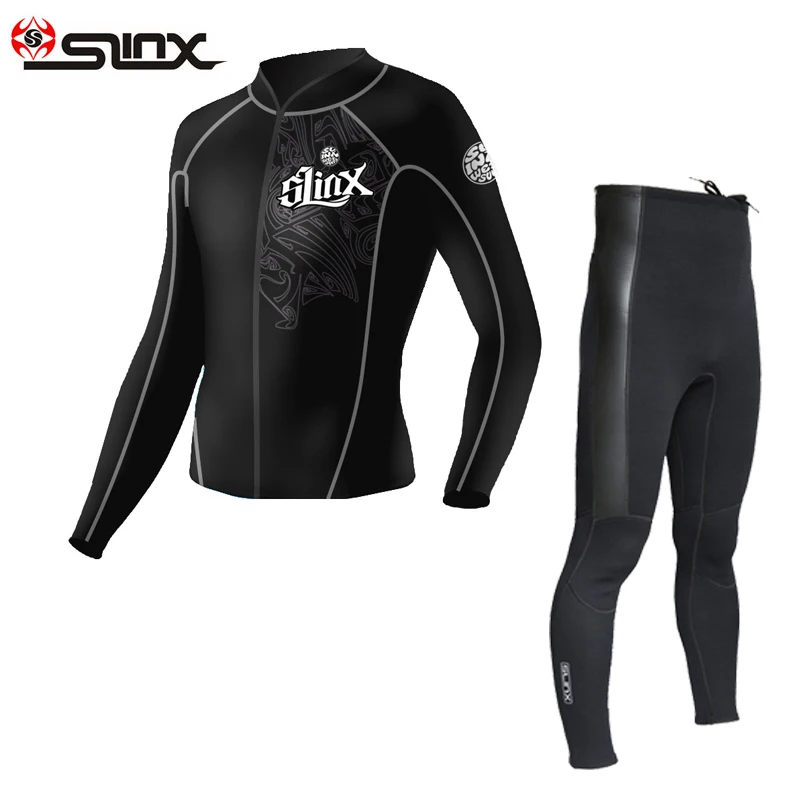 SLINX 2 мм неопрен гидрокостюм куртка/брюки для мужчин дайвинг подводное плавание куртка одежда для плавания сёрфинга Верхняя одежда Размер унисекс s до 3XL