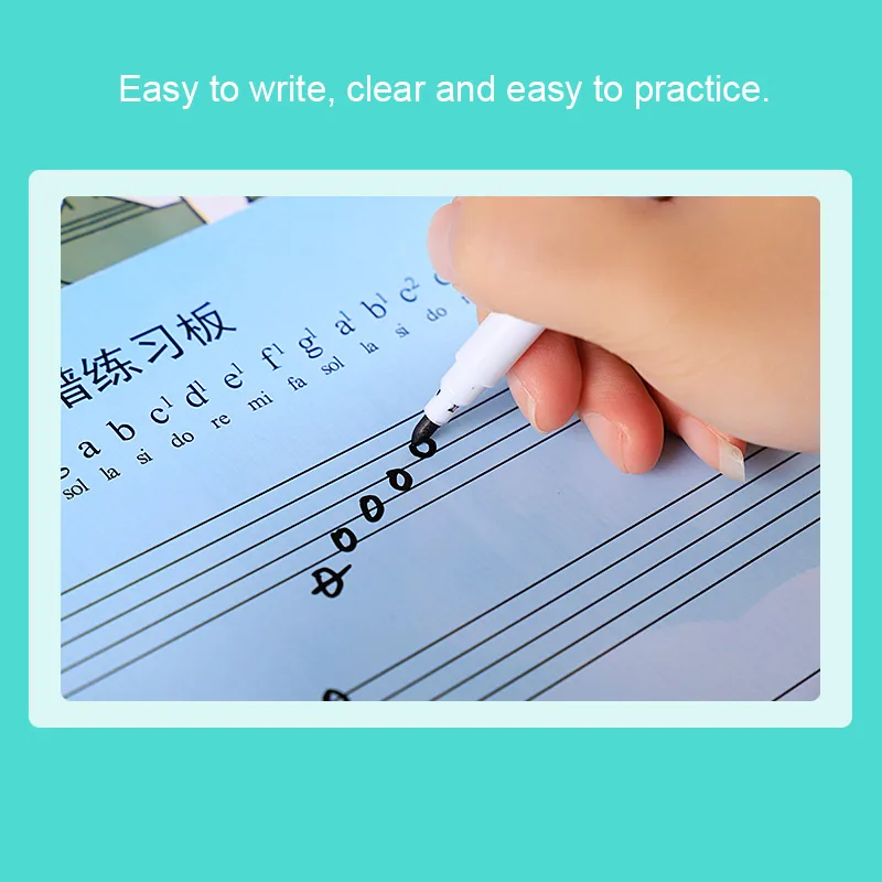 Rewritable Musical Notation Staff Sheet Practice Board Exercise Blank Card For Beginner Learner Student Child Piano Accessories Rewritable Musical Notation Staff Sheet Practice Board Exercise Blank Card For Beginner Learner Student Child Piano Accessories