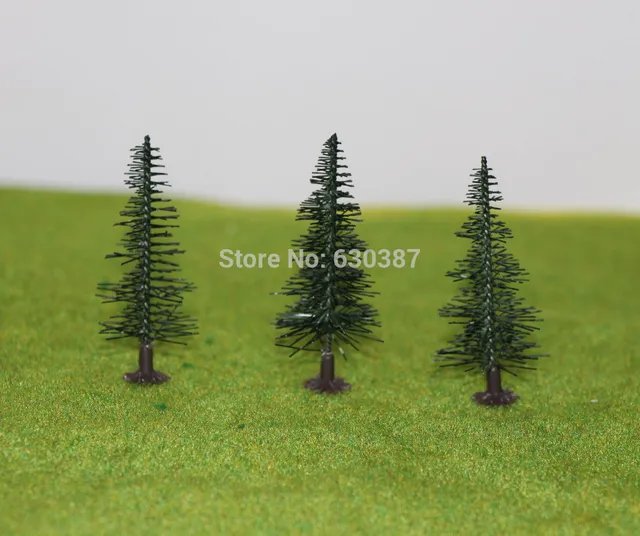 SZ55 Model Train Pine Trees HO N Gauge 55mm