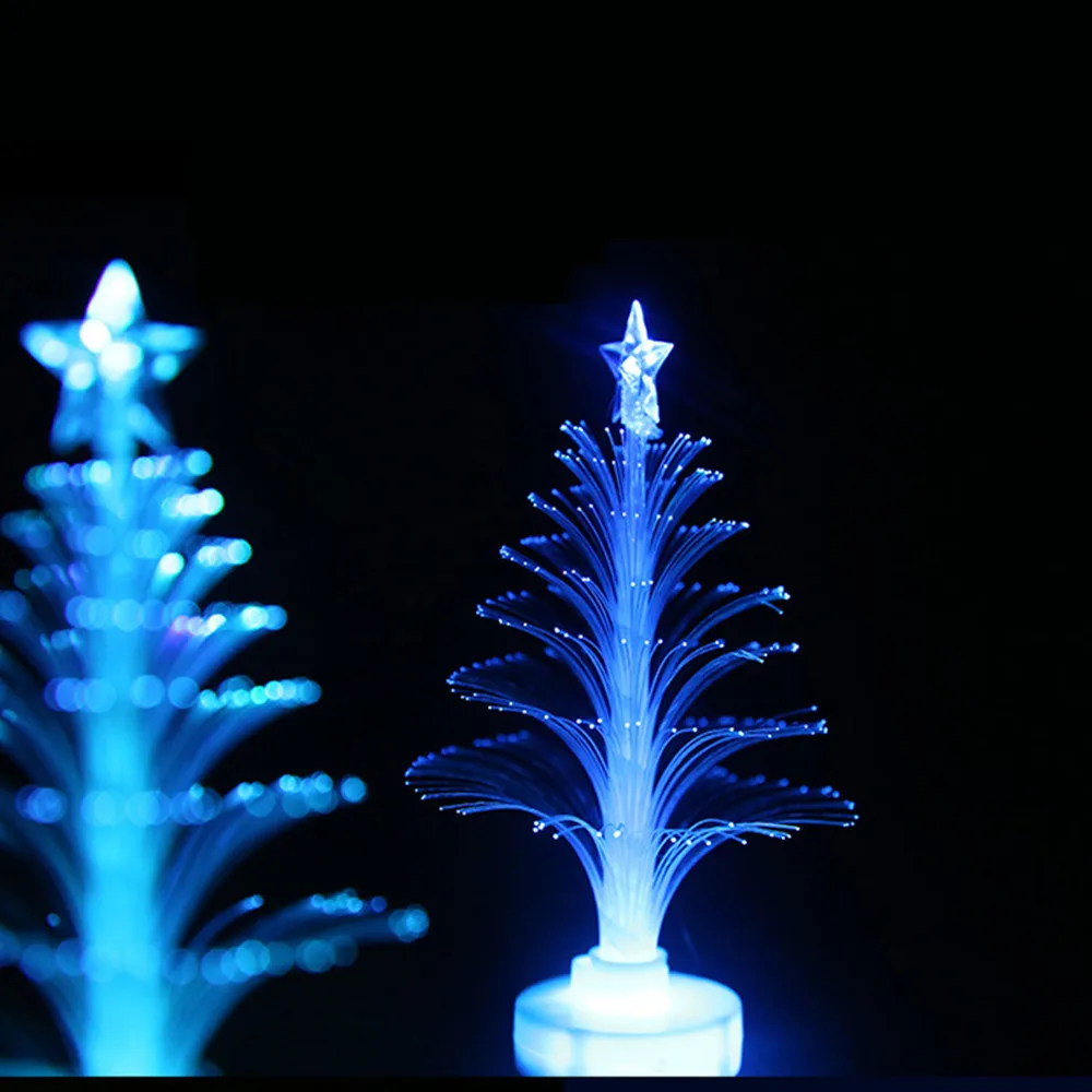 

LED Christmas Tree Color Changing Mini Merry Christmas Xmas Tree Decoration Lamp Home Table Party Decor Table Desk Night Light