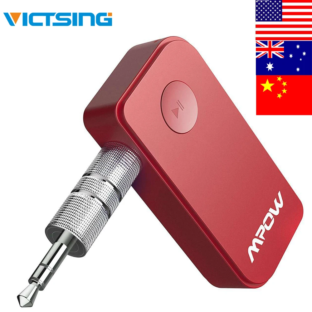 

VicTsing Bluetooth Receiver Portable Car Adapter Aux for Music Streaming Sound Car Audio Stereo System 3.5mm Bluetooth Car Kit