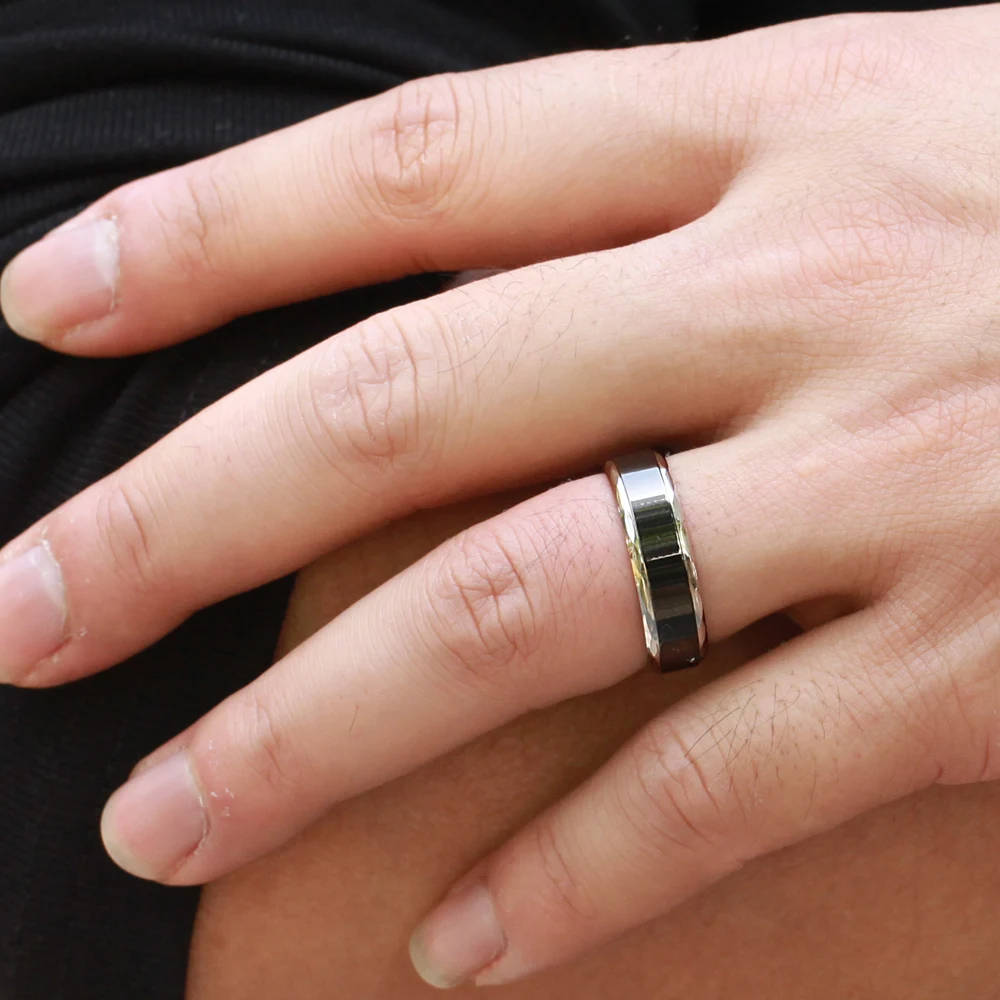 OPK 2018 New Fashion DIY Jewelry Stainless Steel Couple Ring Set For Men Women Jewelry Engagement Wedding Ring for Lovers GJ293