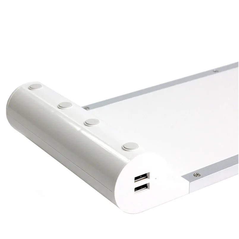 Aluminum Laptop PC Monitor Stand Riser Desk Organizer With 4 USB Ports 40JUN277