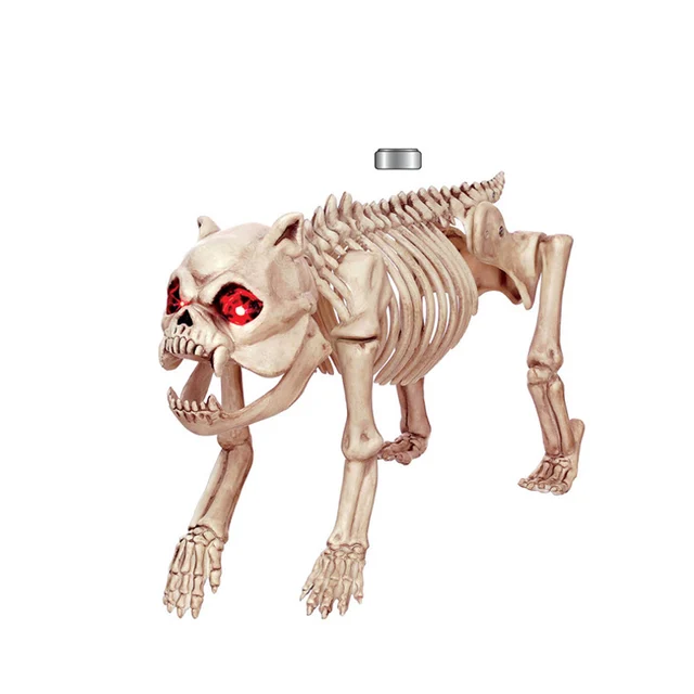 halloween prop skull dog skeleton animal statues for party decoration ktv cosplay e2s