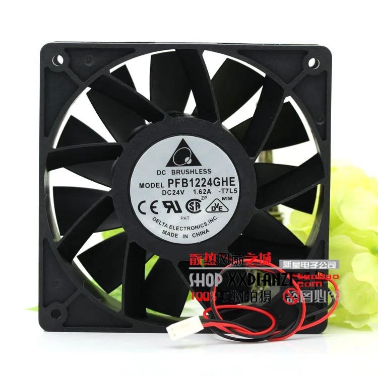 Для delta PFB1224GHE 12038 24V 1.62A 12 см 4800PRM 217.79CFM Частотный вентилятор преобразователя|12cm