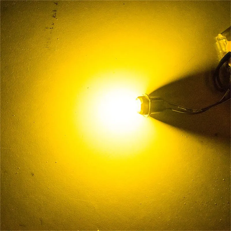 10 шт. T10 W5W силиконовый чехол 12 чипов COB светодиодный автомобильный клиновидный для салона купольный светильник для чтения Авто парковочные лампы поворотные боковые лампы DC12V - Испускаемый цвет: Цвет: желтый