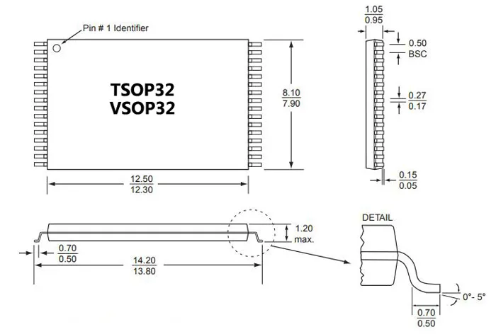 648A0322211 IC Тесты гнездо VSOP32 TSOP32 адаптер запись в гнездо