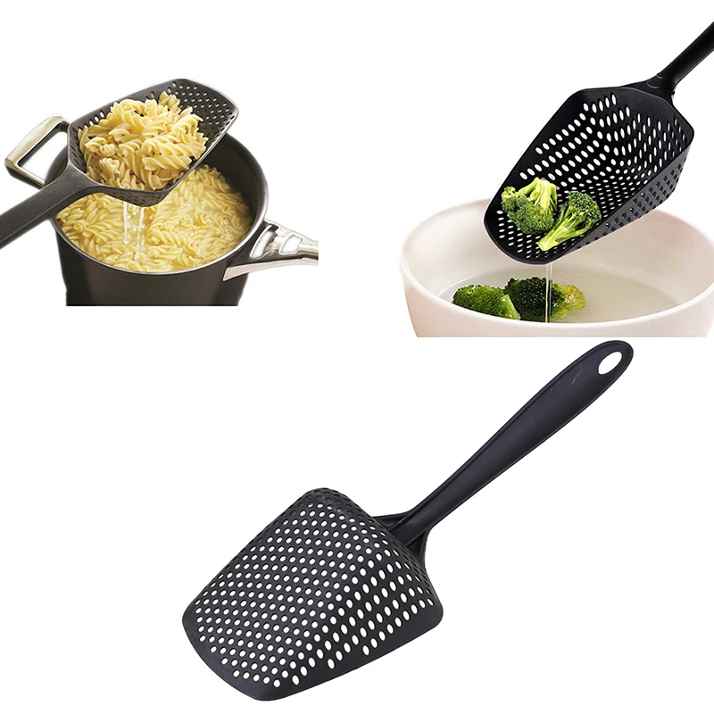 WCIC Nylon Scoop Colander Drain Veggies Scoop Basket Vegetable Water