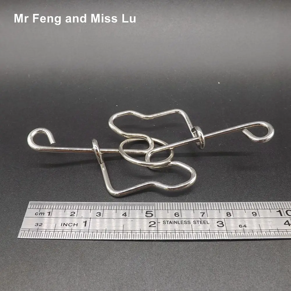 

Fun Quant Metal Wire Puzzles Gadget Brain Teaser Test Toy Ring Puzzle Gift For Kid