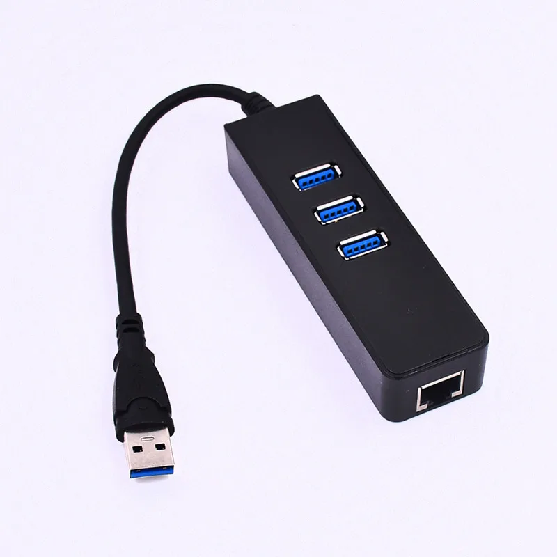 USB 3,0 Gigabit Ethernet адаптер USB к RJ45 с 3 портами USB 3,0 хаб USB Сетевая карта драйвер для Windows Macbook Linux