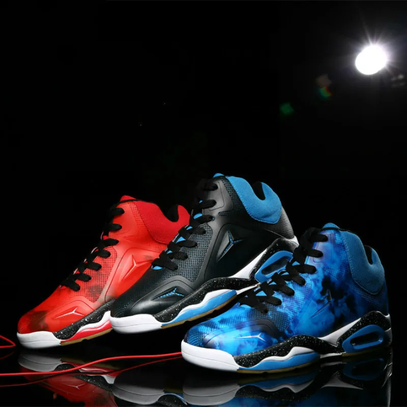 

Sneakers men 2018 new style antiskid shock-absorbing basketball shoes outdoor fitness training leather sports men's shoes39-45