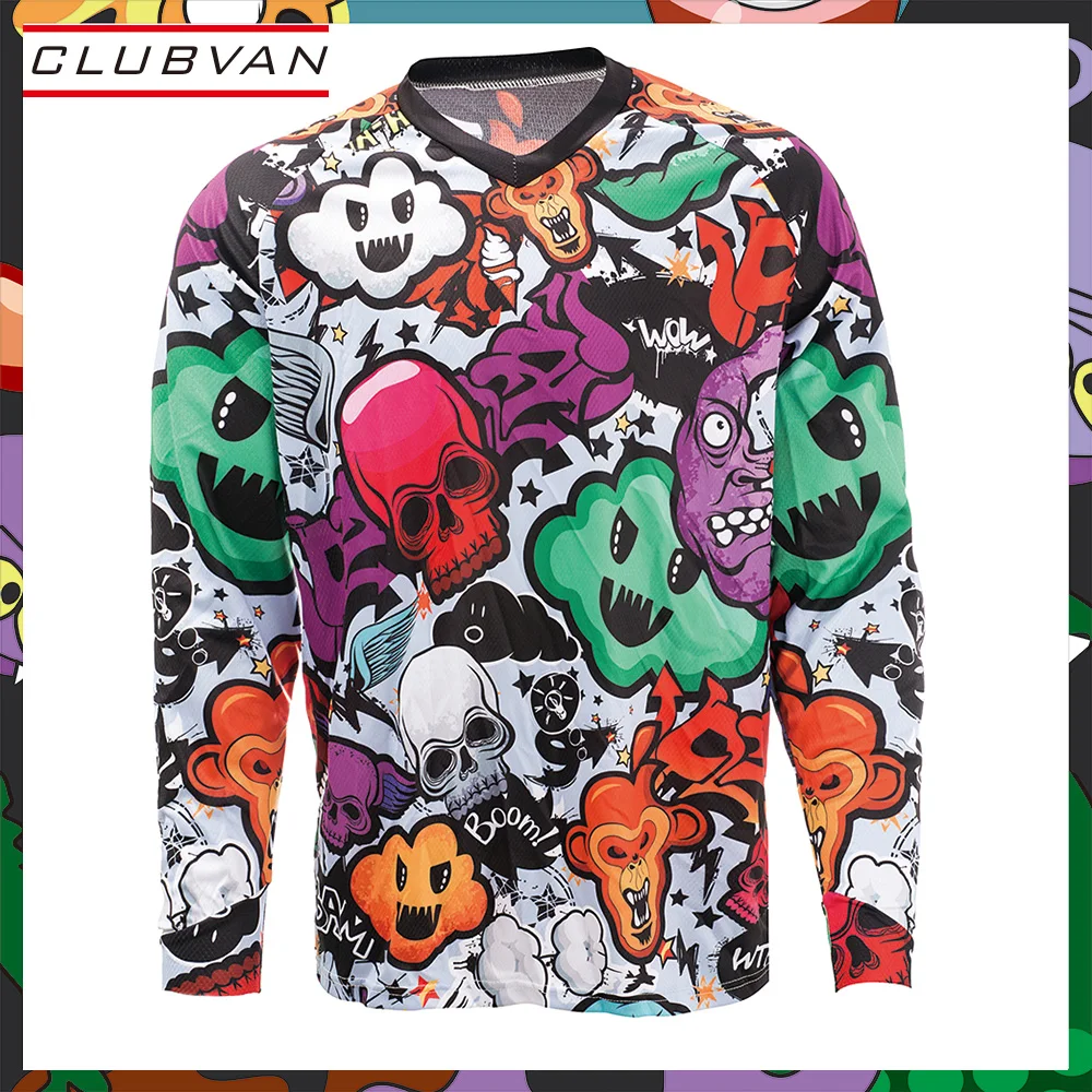 

Men MTB DH Jerseys Downhill Moto Motocross Jersey Long Sleeves BMX Racing Motorcycle Cycling Shirt Cycle Bike Ciclismo Ropa #S7