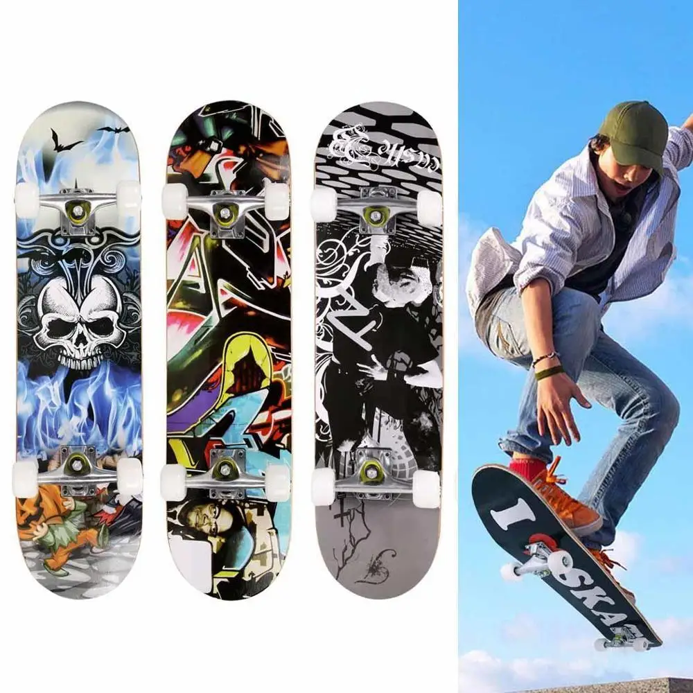 

Fashion PRO Scooter Skateboard Print Wood board Stunt Scooter for Adult Skate Board Outdoor Extreme Sports Long Board Hoverboard