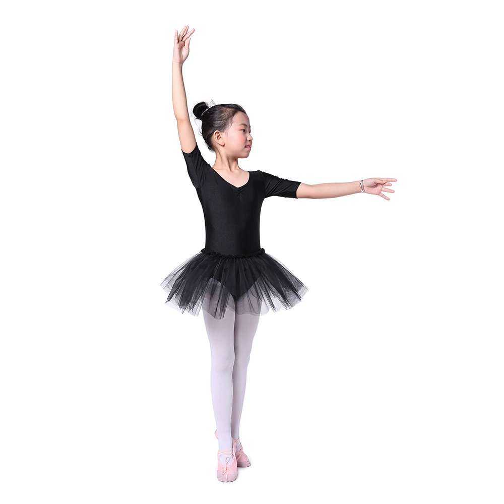 Блестящее фиолетовое балетное платье для девочек платье-пачка трико для гимнастики Одежда для танцев балетное платье