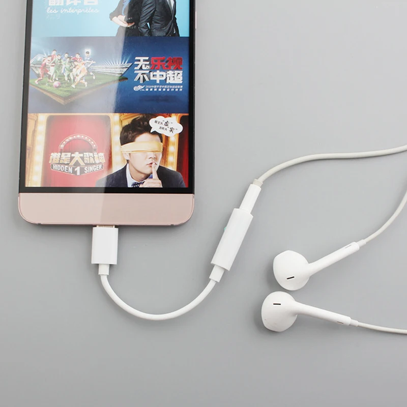 Thbelieve USB-C To 3.5MM Headphone Adapters USBC To 3.5 Jack Audio Adaptadors For Xiaomi For Macbook Type C To 3.5MM Audio AUX