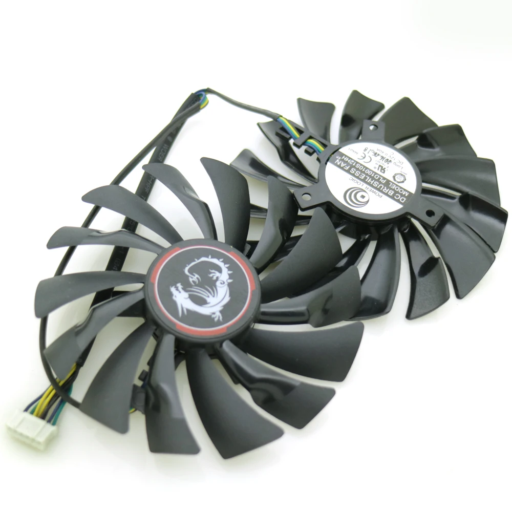2 шт./лот PLD10010S12HH 95 мм 12 В 0 40a 6Pin VGA вентилятор для MSI GTX980Ti GTX970 GTX980 кулер видеокарт|vga