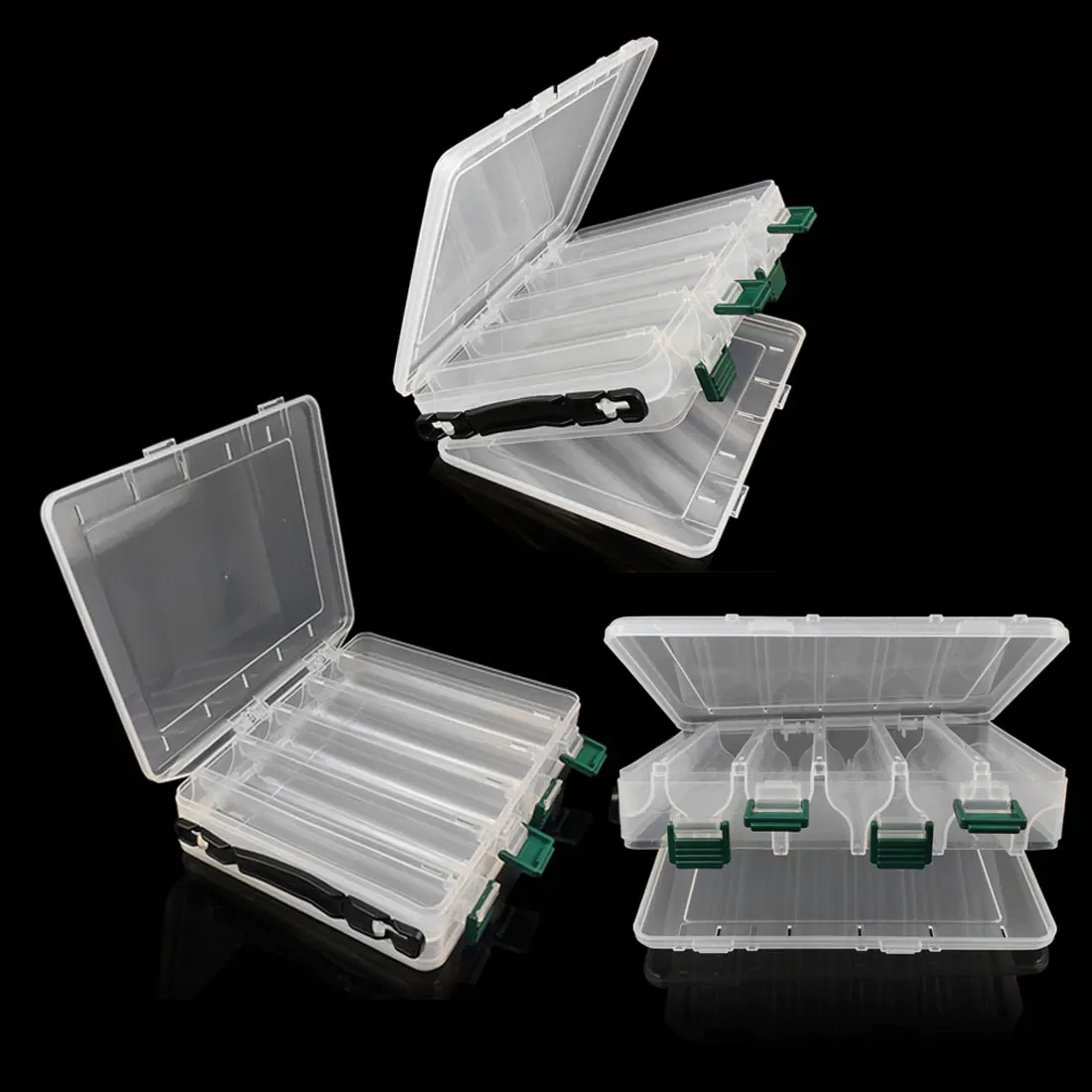 Double Sided Fishing Lure Box Tackle Box Fishing Lure Squid Jig Pesca