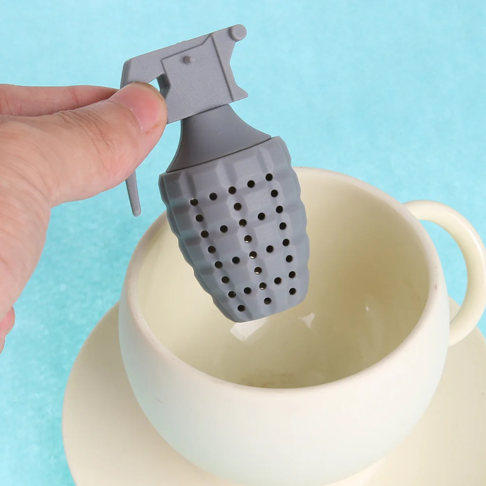 Tea Strainer Accessories Brewing Tea Device Reusable Silicone Herbal Spice Filter Tea Infuser Squirrel Shape