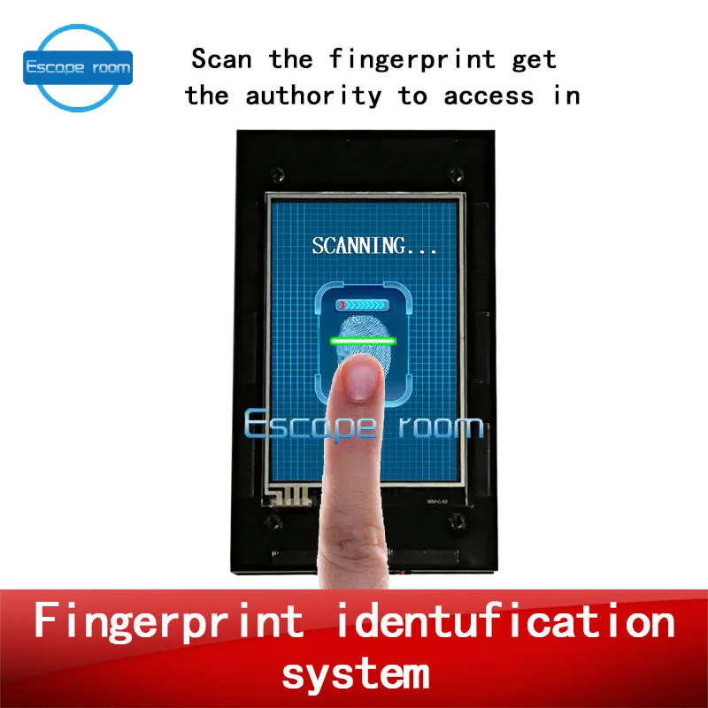 

Finger Print Scanner prop Escape room game Fingerprint identification puzzle identify the fingerprint to release lock
