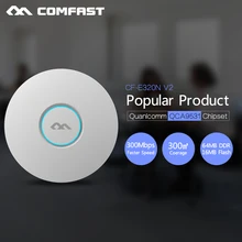 COMFAST 300 Мбит/С Беспроводная ТОЧКА ДОСТУПА 802.11b/g/n Wi-Fi Потолочный AP QCA9531 Крытый AP С 16 Flash 48 В POE Точки Доступа CPE CF-E320N-V2.0