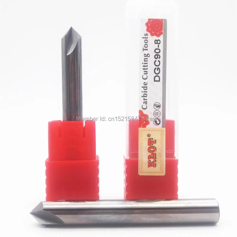 KLOT Solid Carbide Chamfering End Mill 60/90 Degree Chamfer Drill 3mm