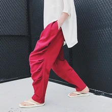 Мужская одежда BIGBANG Повседневное стилист моды трехмерная вырезать плиссированные Лен Штаны штаны-шаровары певица костюмы