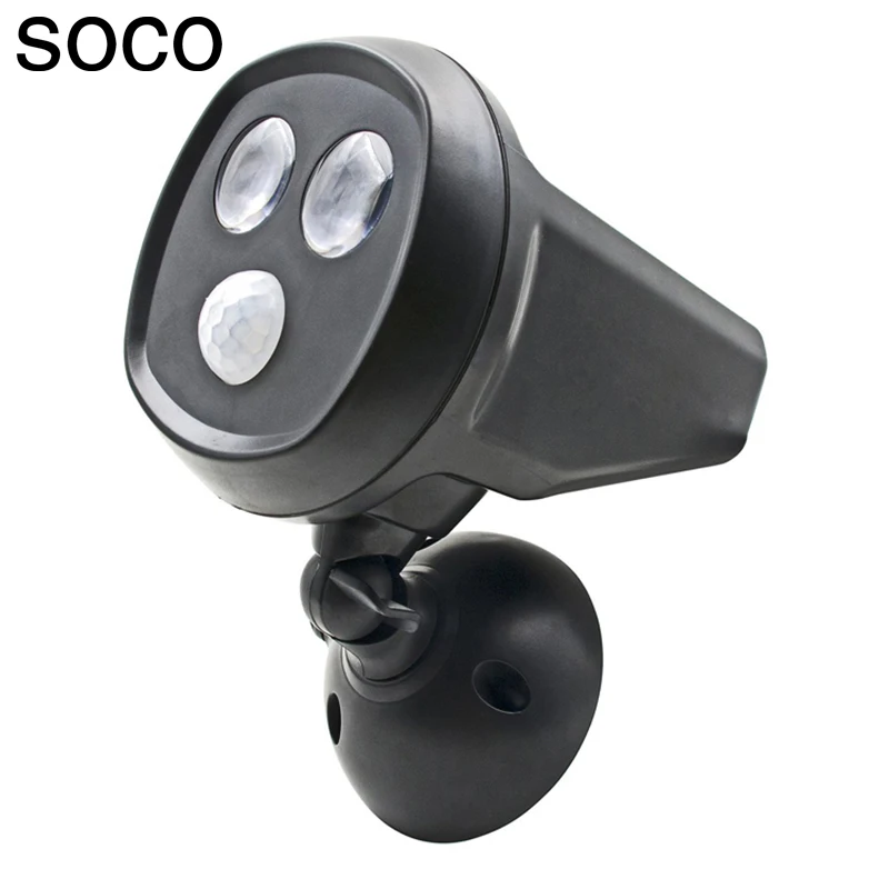 

SOCO 2LED Solar Lamp Outdoor Owl Spotlights IP65 Waterproof Infrared Motion Sensor Led Spot Light With Rechargeable Solar Panel